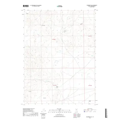 2018 Map of Goldbanks Hills, 2018 Print