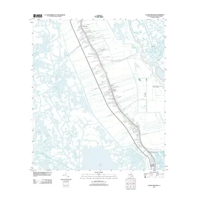 2012 Map of Golden Meadow, 2012 Print