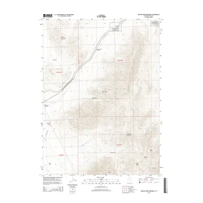2014 Map of Golden Spike Monument, 2014 Print