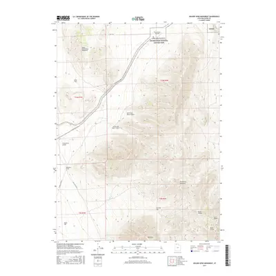 2017 Map of Golden Spike Monument, 2017 Print
