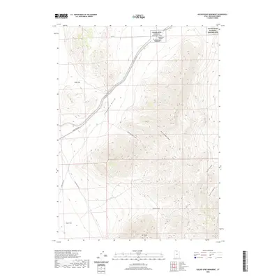 2020 Map of Golden Spike Monument, 2020 Print