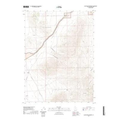 2023 Map of Golden Spike Monument, 2023 Print