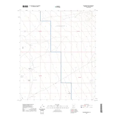2023 Map of Goldenburg Draw, 2023 Print