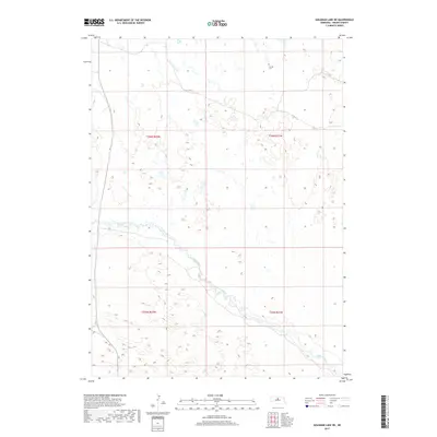 2017 Map of Goldman Lake NE, 2017 Print