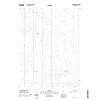 2017 Map of Goldman Lake NW, 2017 Print