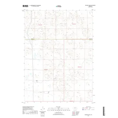 2017 Map of Goldman Lake SE, 2017 Print