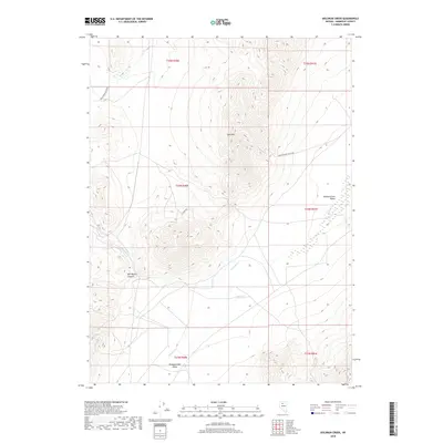 2018 Map of Goldrun Creek, 2018 Print