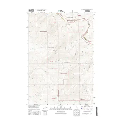 2013 Map of Goldstone Mountain, 2013 Print