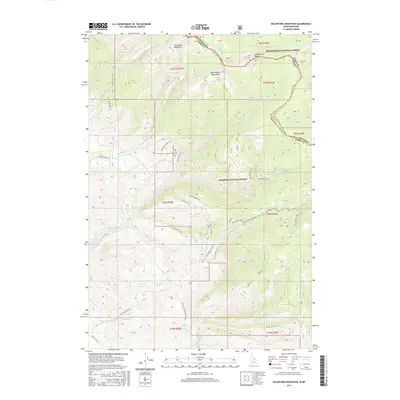 2017 Map of Goldstone Mountain, 2017 Print