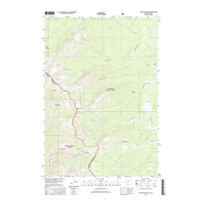 2017 Map of Goldstone Pass, 2017 Print