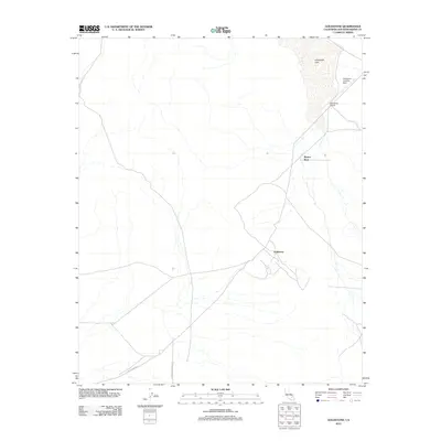 2012 Map of Goldstone, 2012 Print