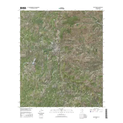 2016 Map of Goldthwaite, 2016 Print