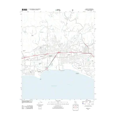 2012 Map of Goleta, 2012 Print