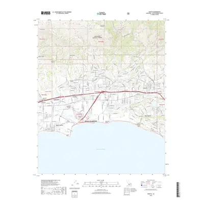 2018 Map of Goleta, 2018 Print