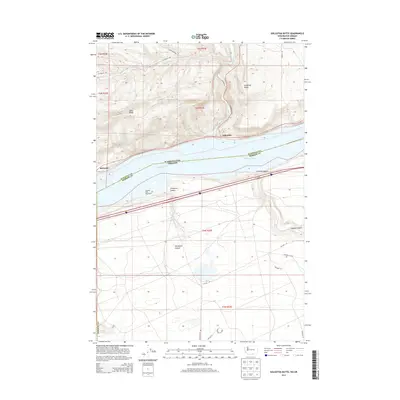 2013 Map of Golgotha Butte, 2013 Print
