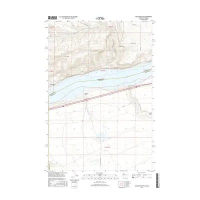 2017 Map of Golgotha Butte, 2017 Print