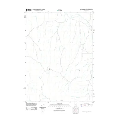 2012 Map of Gollaher Mountain, 2012 Print