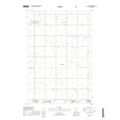 2017 Map of Golva, 2017 Print