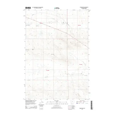 2014 Map of Gomer Draw, 2014 Print