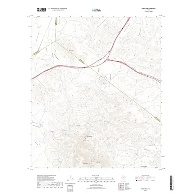 2019 Map of Gomez Peak, 2019 Print