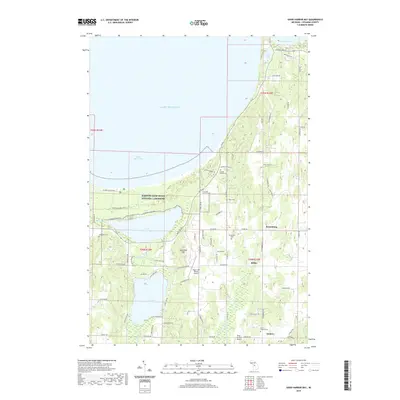 2019 Map of Good Harbor Bay, 2019 Print