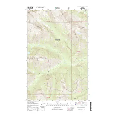 2017 Map of Goode Mountain, 2017 Print