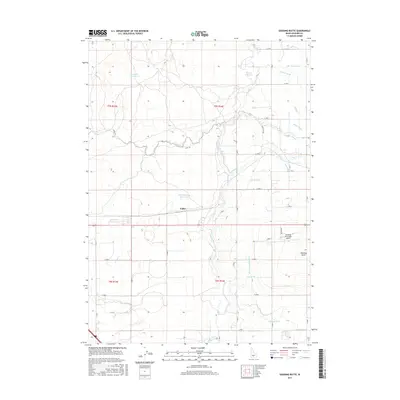 2017 Map of Gooding Butte, 2017 Print