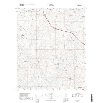 2018 Map of Goodsprings, 2018 Print