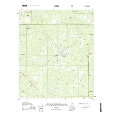 2018 Map of Goodwater, 2018 Print