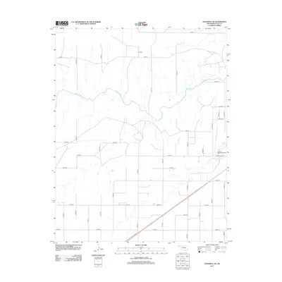 2012 Map of Goodwell NE, 2012 Print