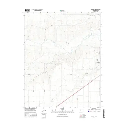 2016 Map of Goodwell NE, 2016 Print