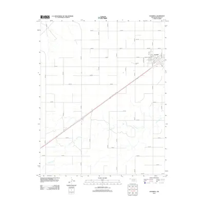 2012 Map of Goodwell, 2012 Print