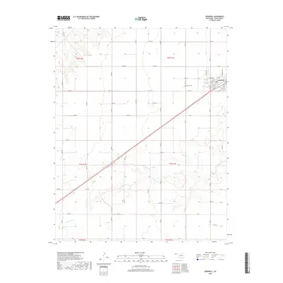 2018 Map of Goodwell, 2018 Print