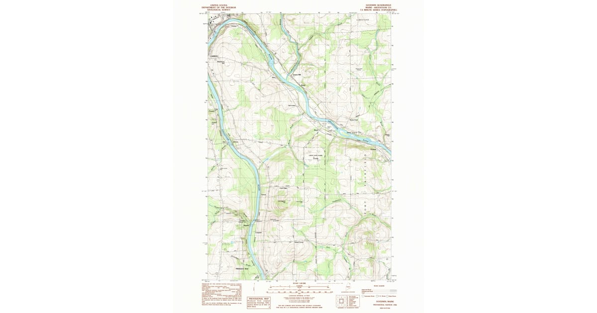 1984 Map of Goodwin, Presque Isle, ME — High-Res | Pastmaps
