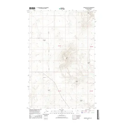 2017 Map of Goose Bill Butte, 2017 Print