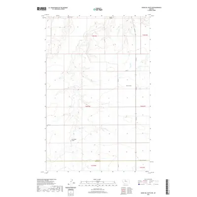 2020 Map of Goose Bill Butte NW, 2020 Print