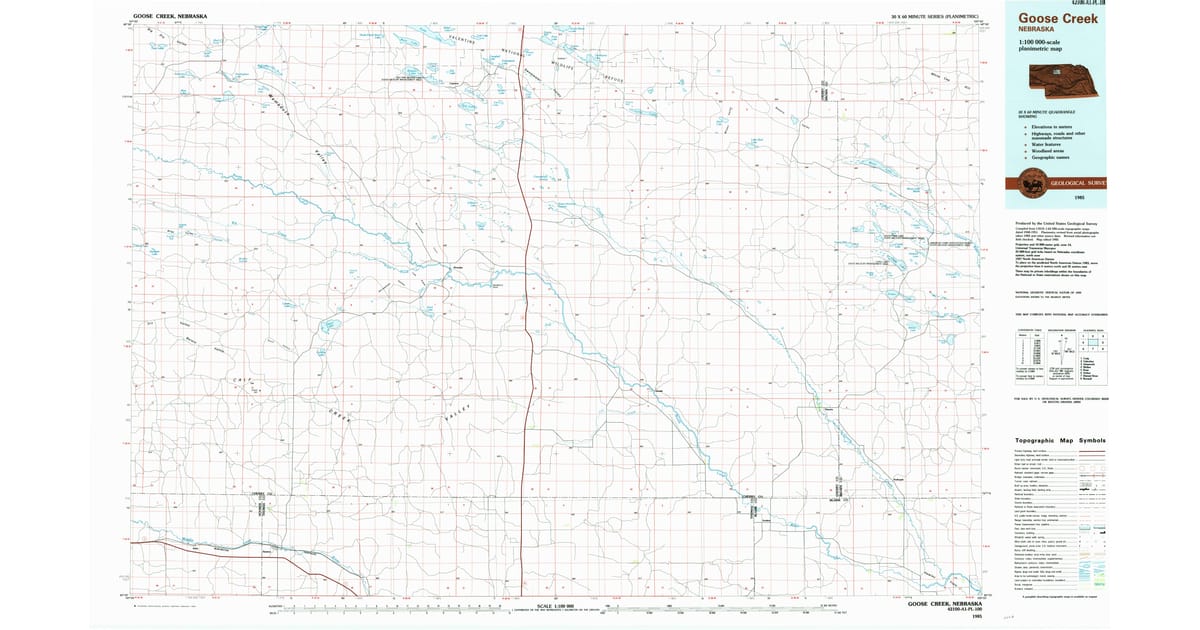 1980s Maps of Conterra, NE | Pastmaps