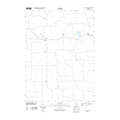 2010 Map of Goose Lake, 2010 Print