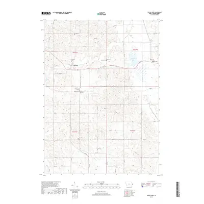 2018 Map of Goose Lake, 2018 Print