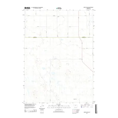 2014 Map of Goose Lake SW, 2014 Print