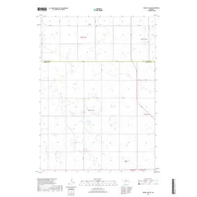 2017 Map of Goose Lake SW, 2017 Print