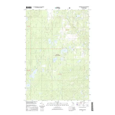 2017 Map of Gooseneck Lake, 2017 Print