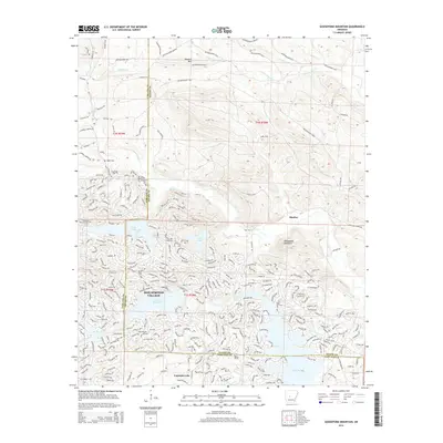 2014 Map of Goosepond Mountain, 2014 Print
