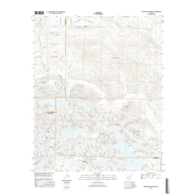 2017 Map of Goosepond Mountain, 2017 Print