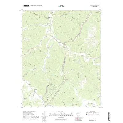 2019 Map of Gordonsburg, 2019 Print