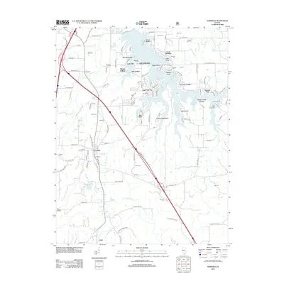 2012 Map of Goreville, 2012 Print