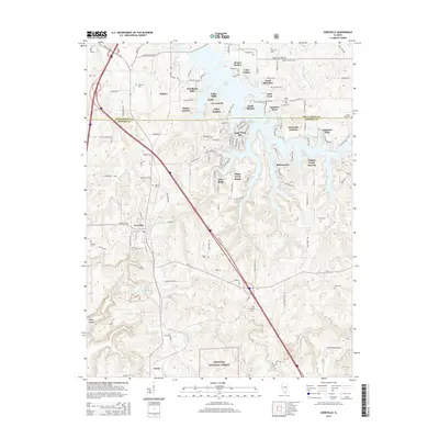 2015 Map of Goreville, 2015 Print