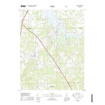 2018 Map of Goreville, 2018 Print