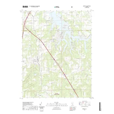2021 Map of Goreville, 2021 Print
