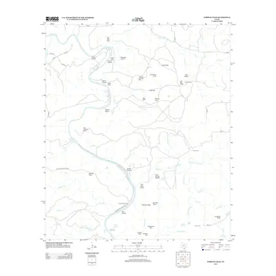2013 Map of Gorman Falls, 2013 Print